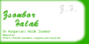 zsombor halak business card